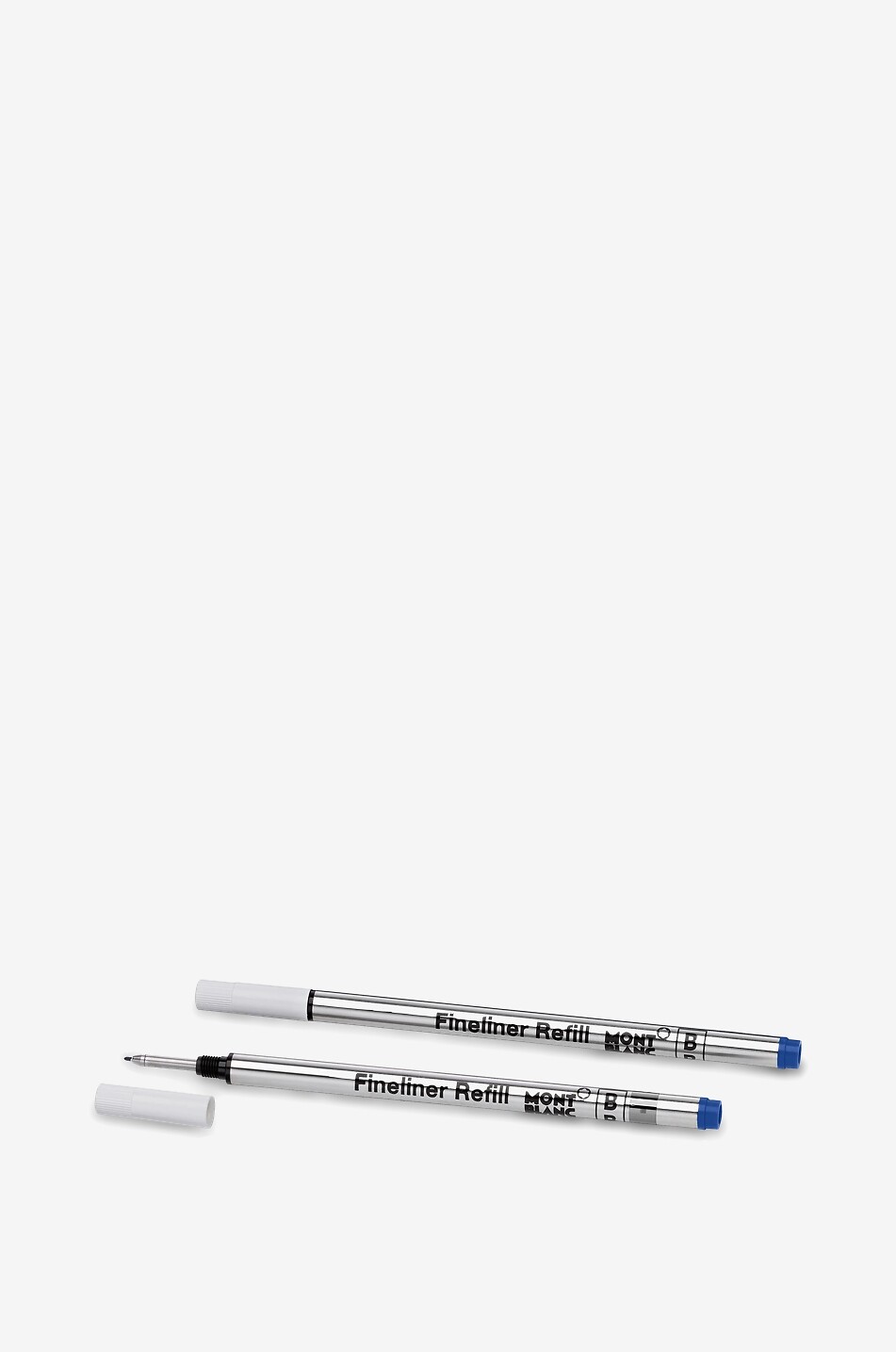 MONTBLANC 2x Recharges pour Feutre Fin, Royal Blue Maison BLEU FONCE 2