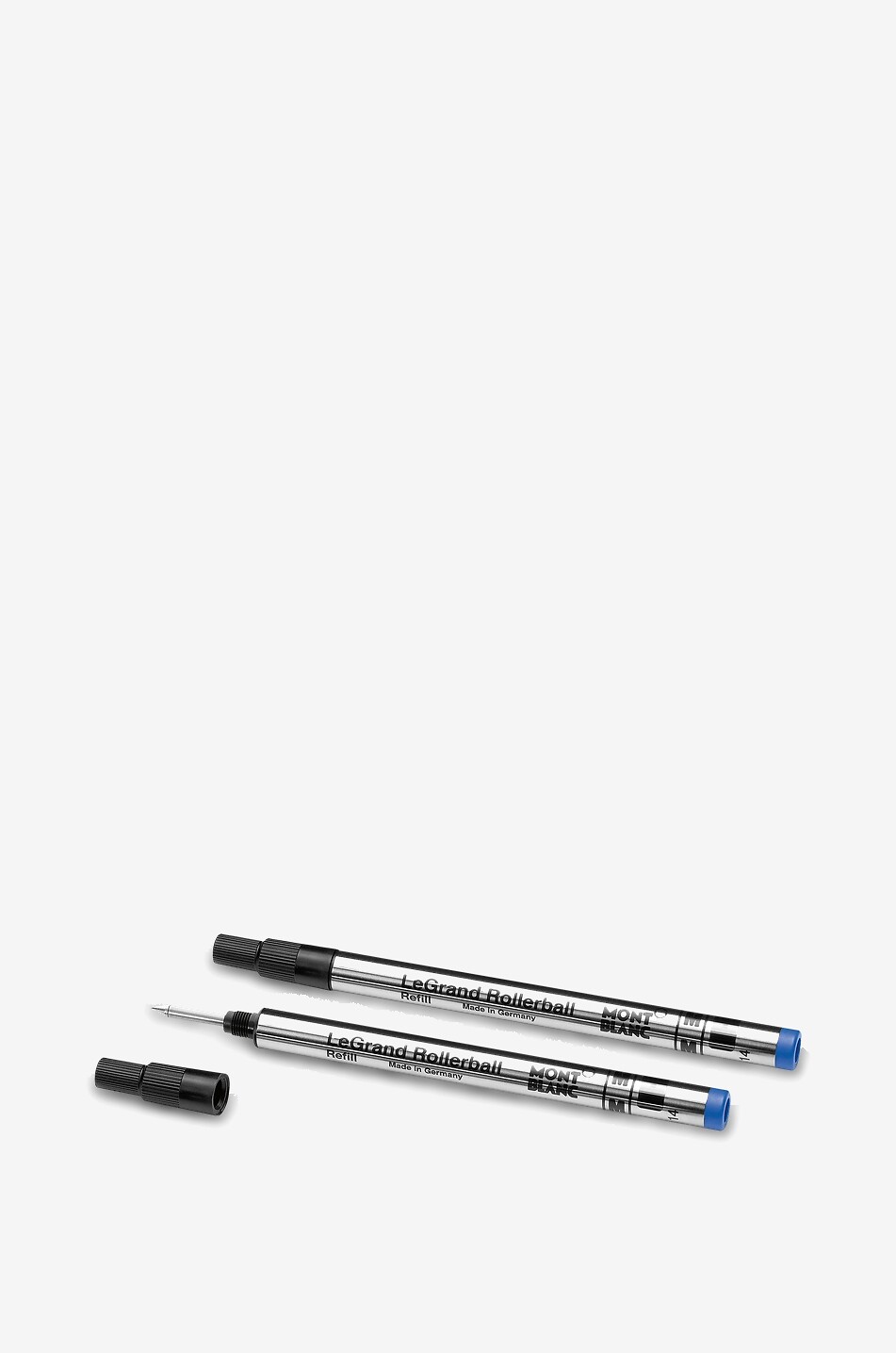 MONTBLANC 2x Recharges pour Rollerball Legrand, Royal Blue Maison BLEU FONCE 2