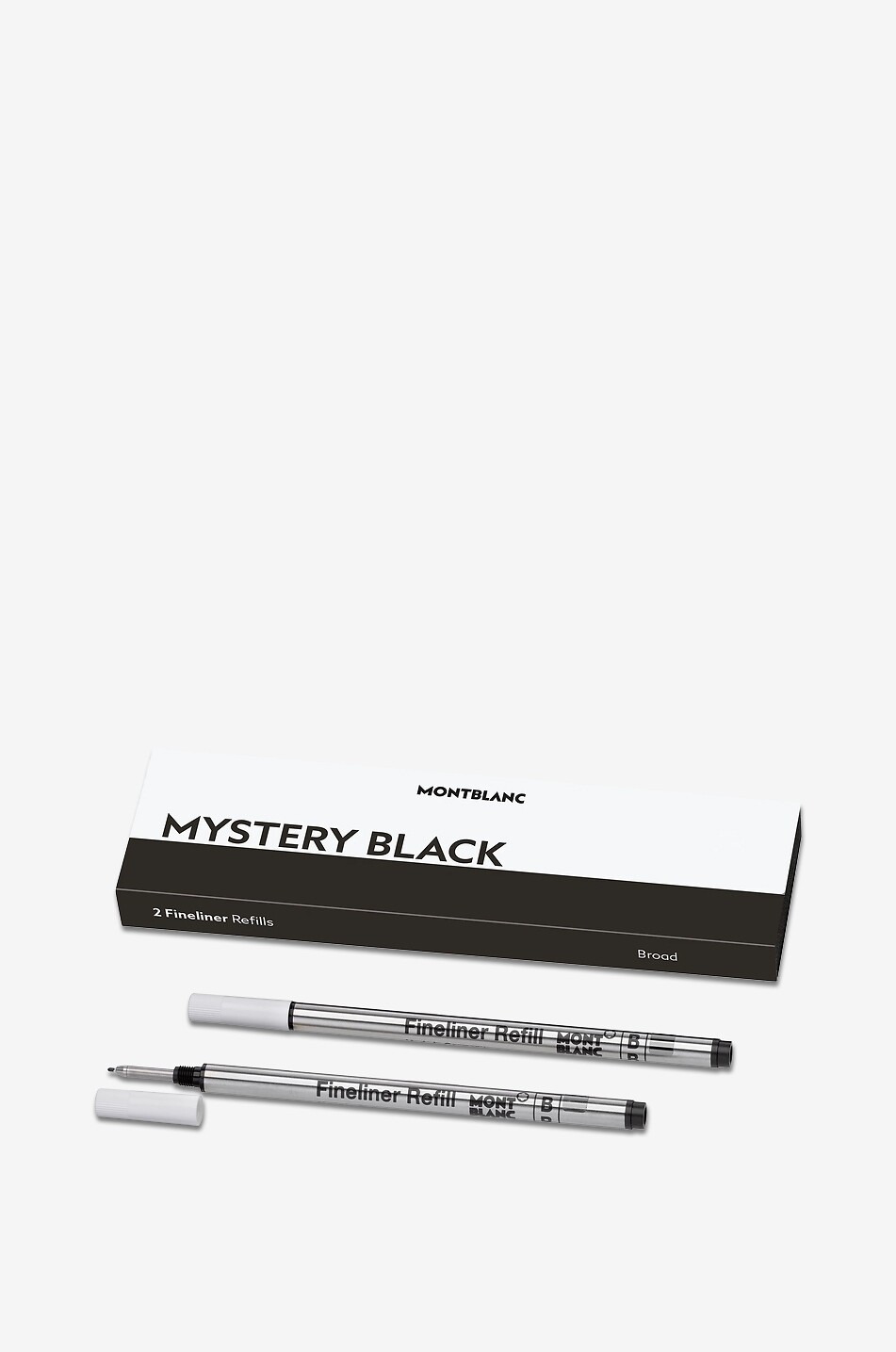 2x Recharges pour Feutre Fin, Mystery Black