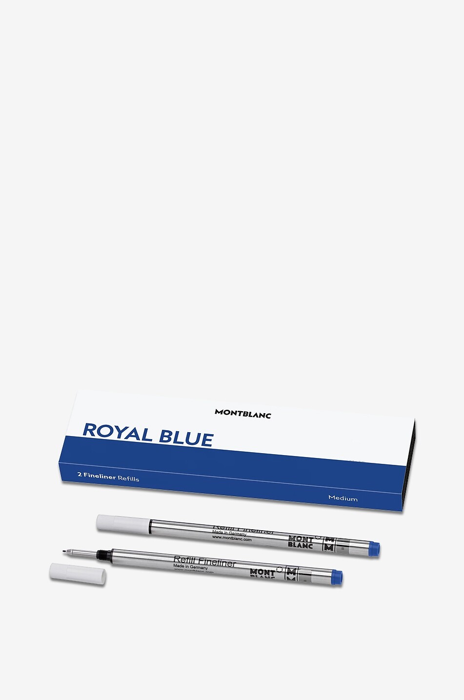 2x Recharges pour Feutre Fin, Royal Blue