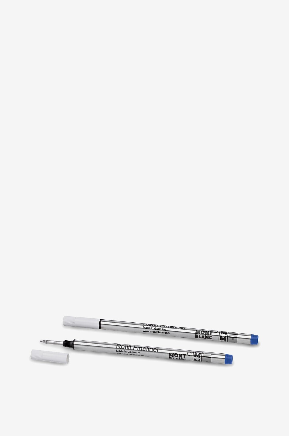 MONTBLANC 2x Recharges pour Feutre Fin, Royal Blue Maison BLEU FONCE 2