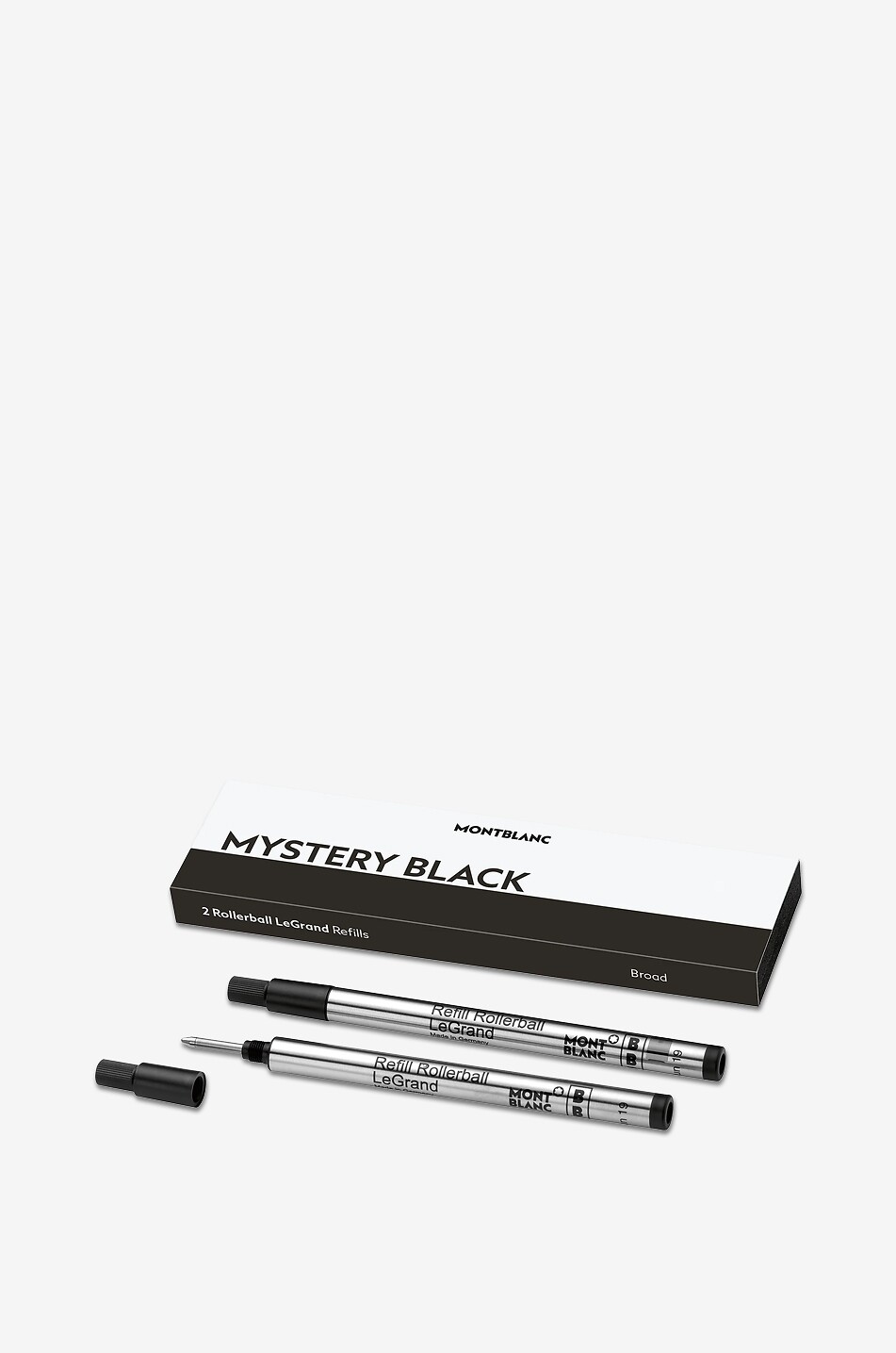 MONTBLANC 2 Rollerball LeGrand Refills, Mystery Black - Broad Home BLACK 1