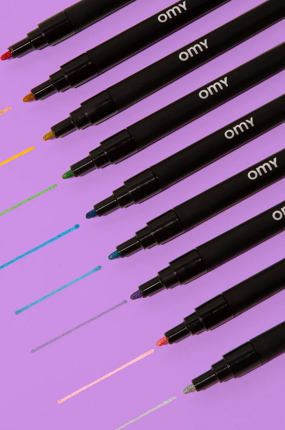 OMY Marqueurs paillettes enfant Glitters Markers Unisexe MULTICOLORE 6
