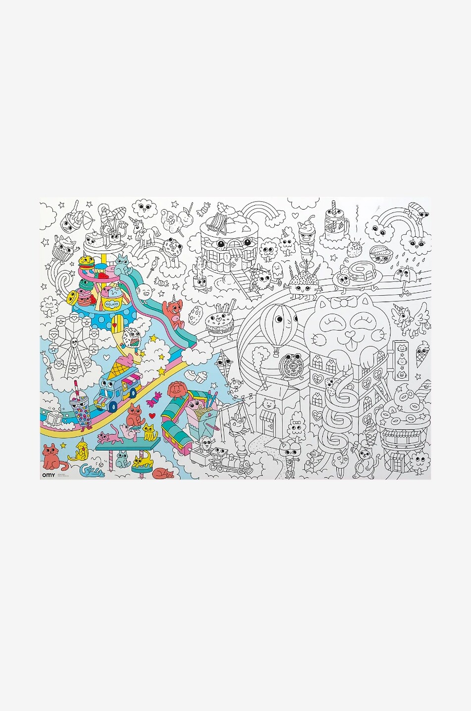 OMY Giant Kawaii children's poster Unisex MULTI COLOURED 2