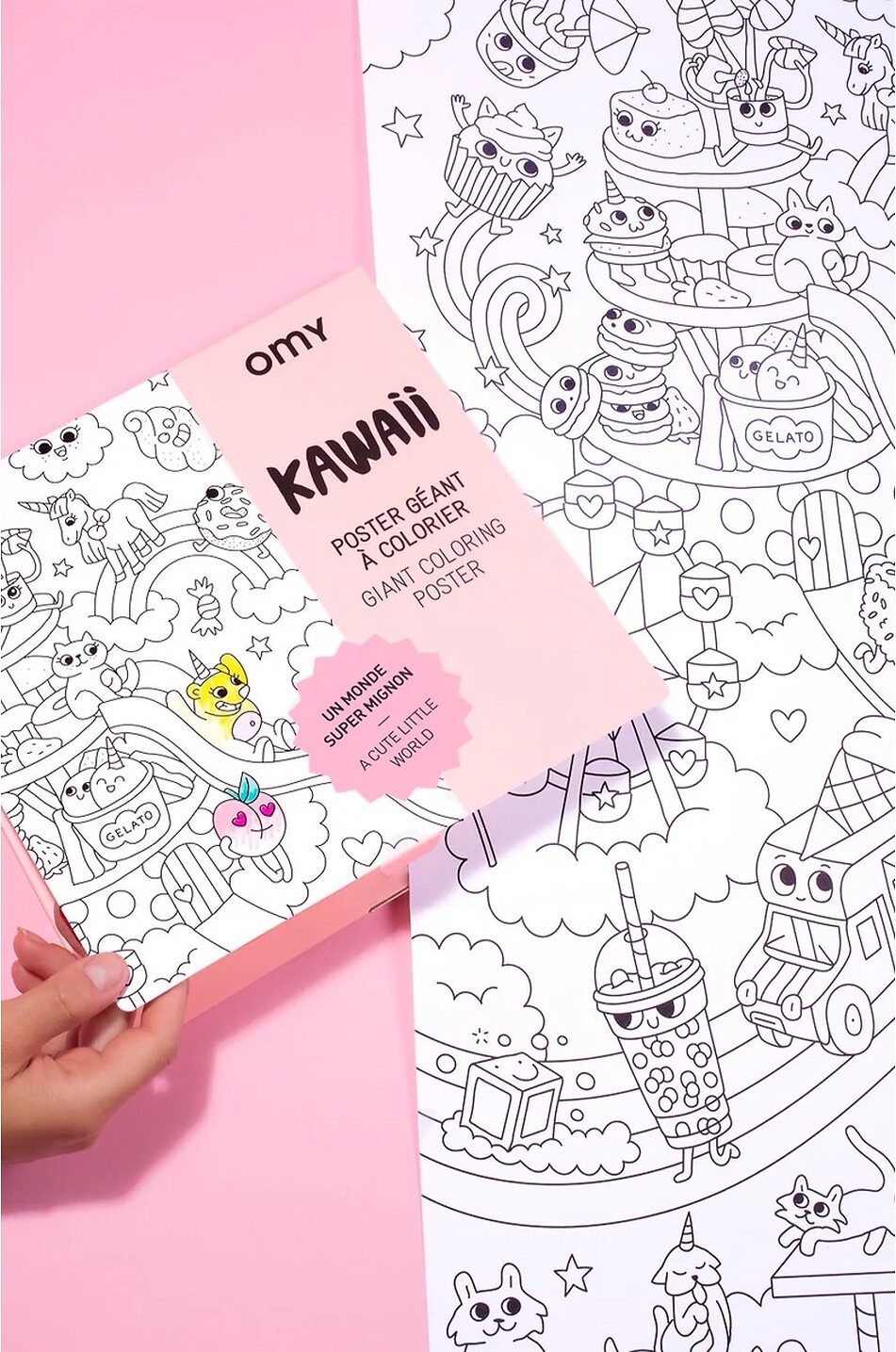 OMY Giant Kawaii children's poster Unisex MULTI COLOURED 4