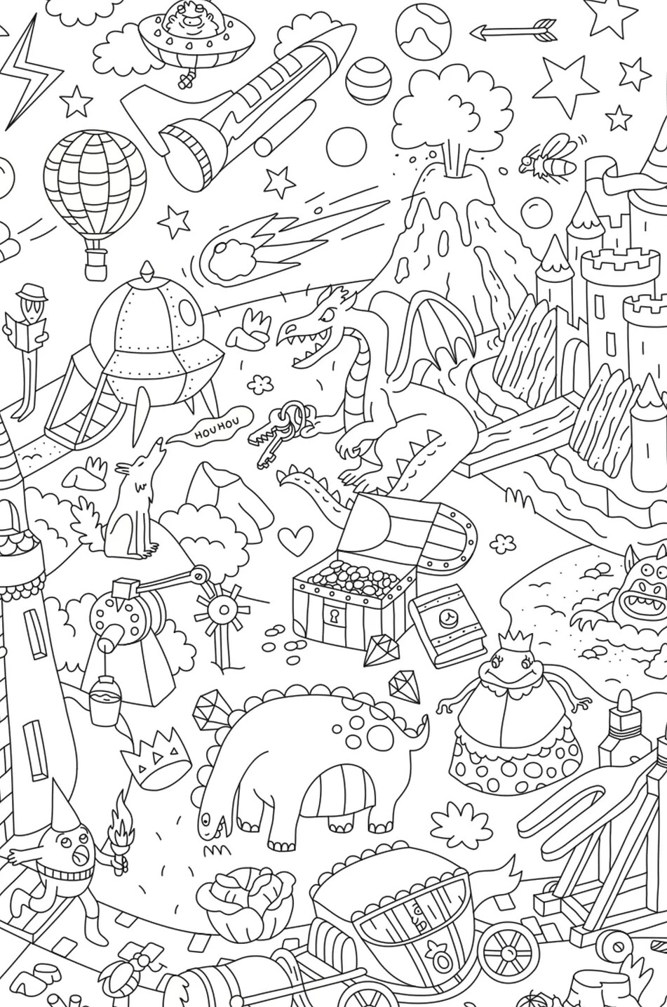 OMY Poster géant enfant Magic Unisexe MULTICOLORE 4