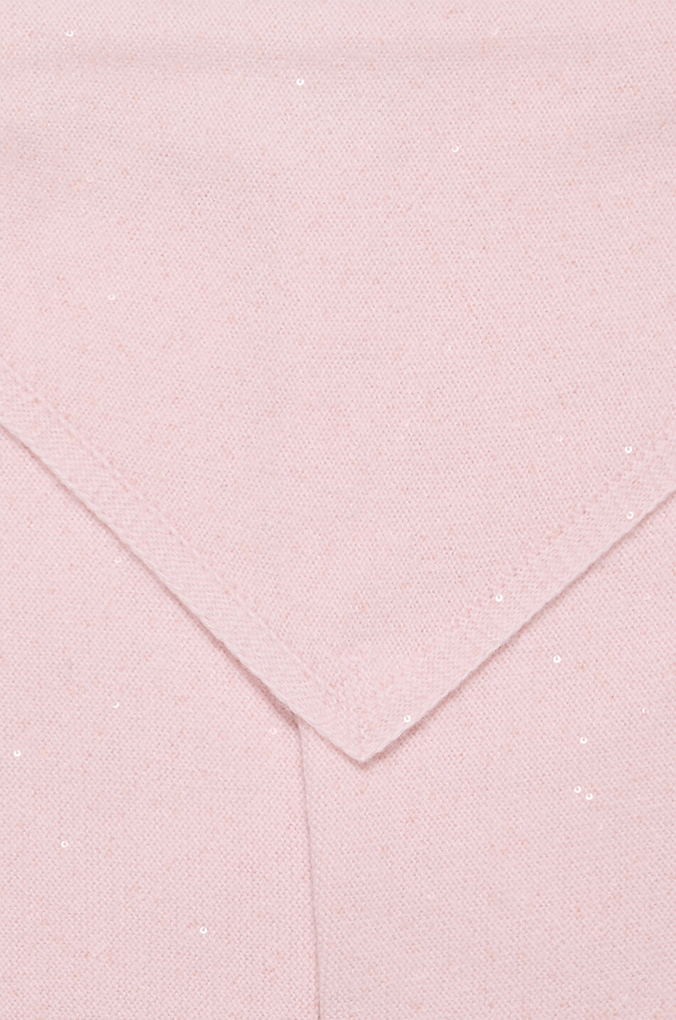 FABIANA FILIPPI Glitzernder dreieckiger flauschiger Strickschal Damen ROSA 2