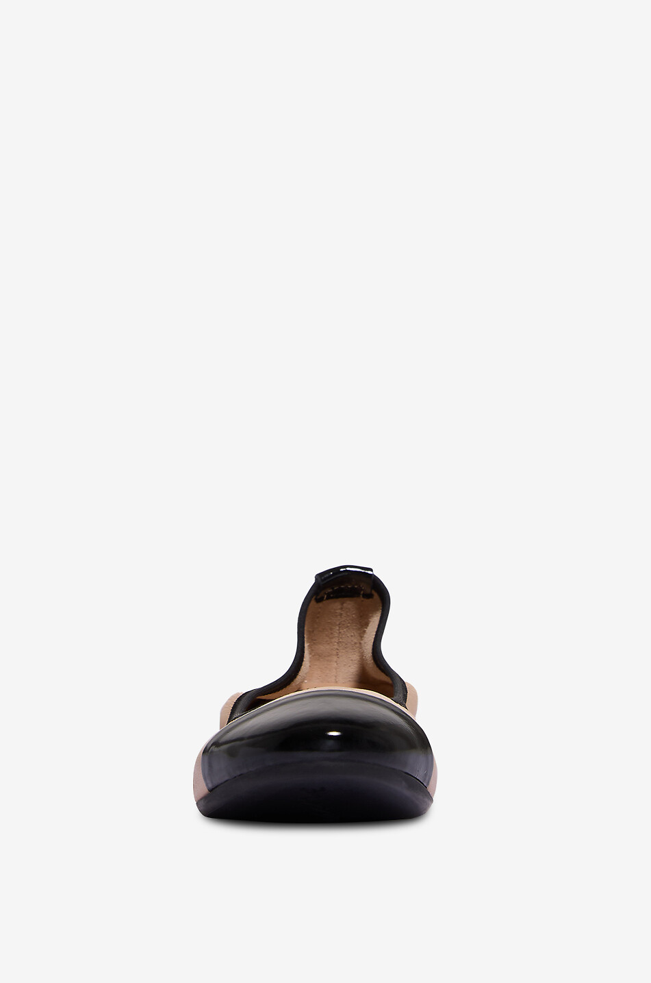 BONGÉNIE Ballerines en cuir nappa et cuir verni Minni Femme BLANC CASSE 2