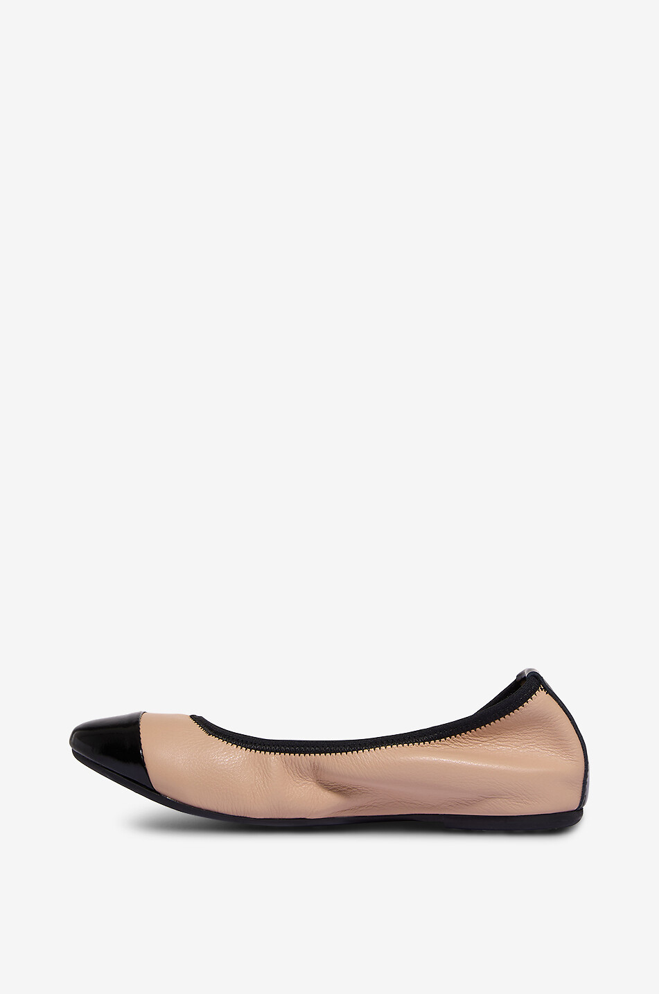 BONGÉNIE Ballerines en cuir nappa et cuir verni Minni Femme BLANC CASSE 3