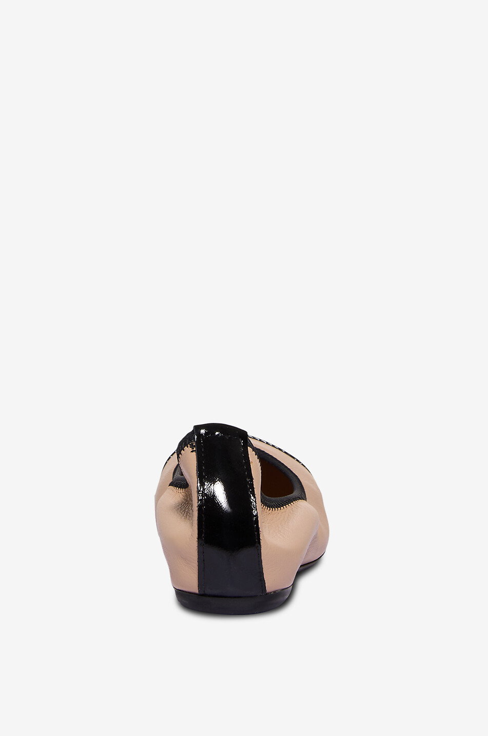 BONGÉNIE Ballerines en cuir nappa et cuir verni Minni Femme BLANC CASSE 4
