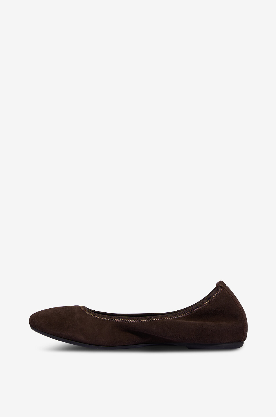 BONGÉNIE Ballerines en daim à bout rond Minni Femme MARRON FONCÉ 3