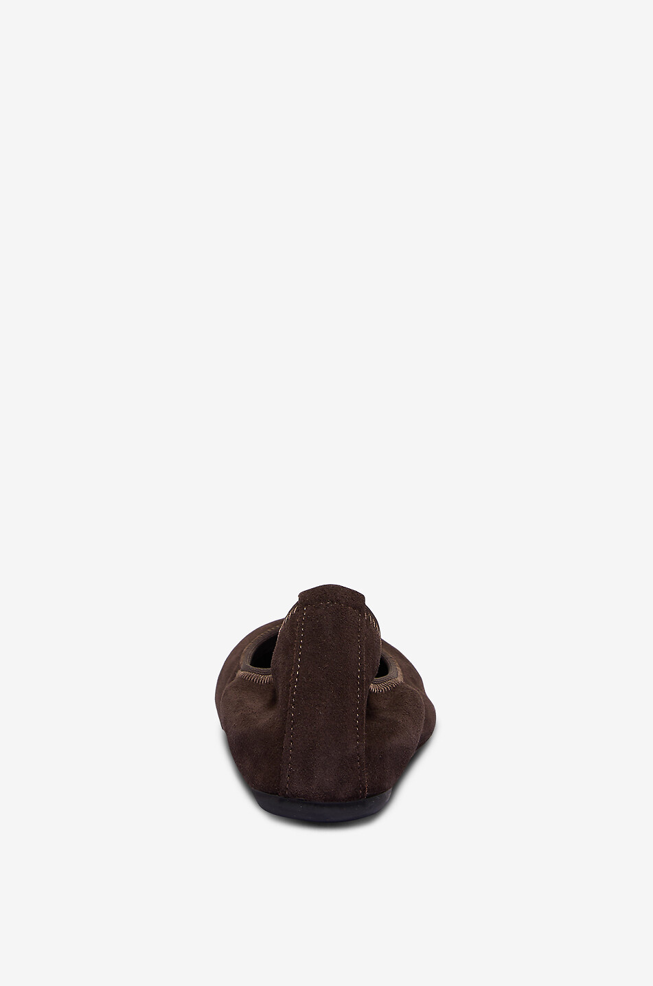 BONGÉNIE Ballerines en daim à bout rond Minni Femme MARRON FONCÉ 4