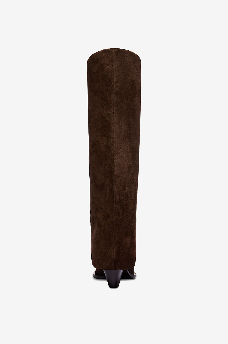 GUGLIELMO ROTTA Bottes en daim à tige rabattue et talon Annick 50 Femme MARRON FONCÉ 4