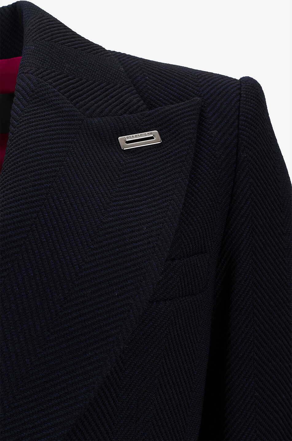 BARBARA BUI Herringbone wool single-breasted slim blazer Women DARK BLUE 3