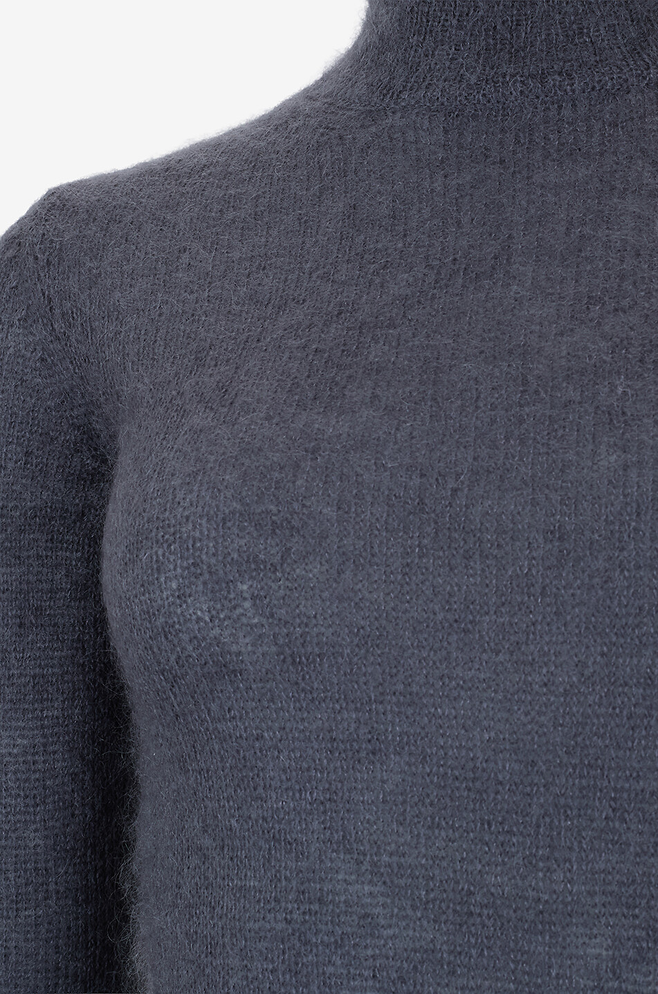 JACOB COHEN Pull col montant en mohair et soie Femme GRIS FONCÉ 3