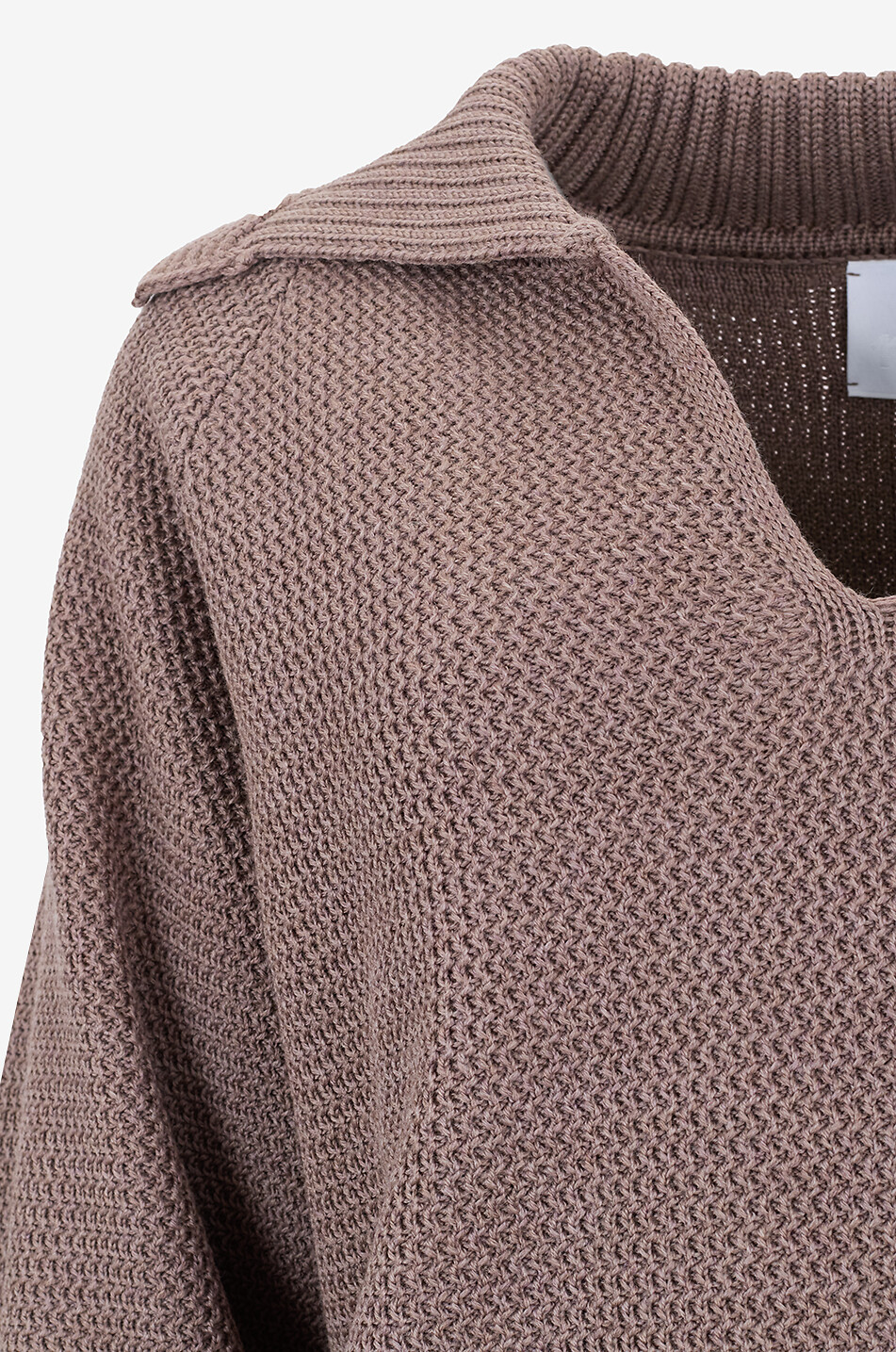 MOLLI Santo scalloped collar knit pullover Women BROWN 4