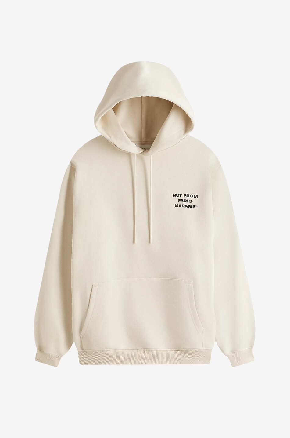 DROLE DE MONSIEUR Kapuzensweatshirt aus Baumwolle Le Hoodie Slogan. Herren WEISS 1