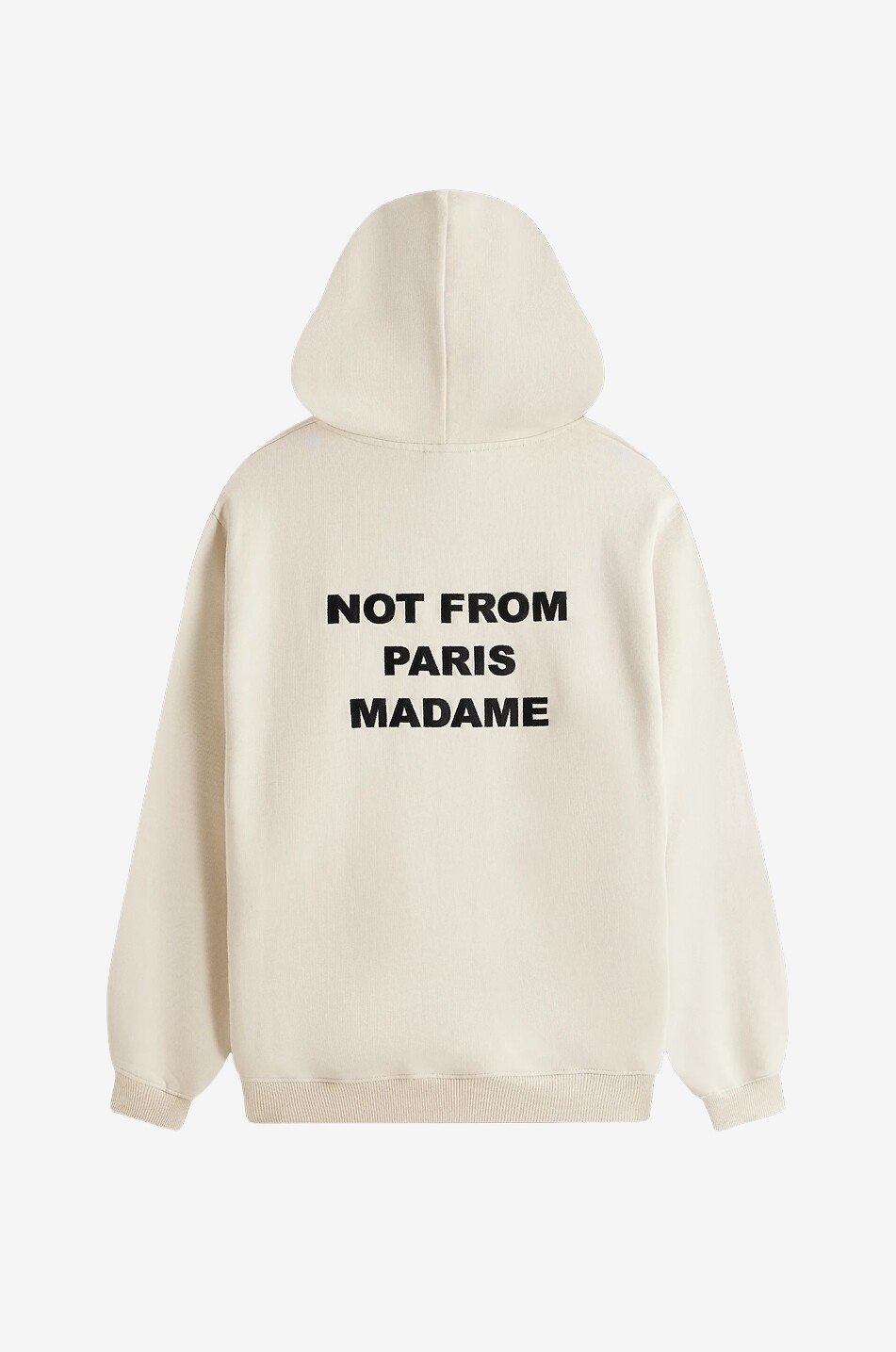 DROLE DE MONSIEUR Kapuzensweatshirt aus Baumwolle Le Hoodie Slogan. Herren WEISS 2