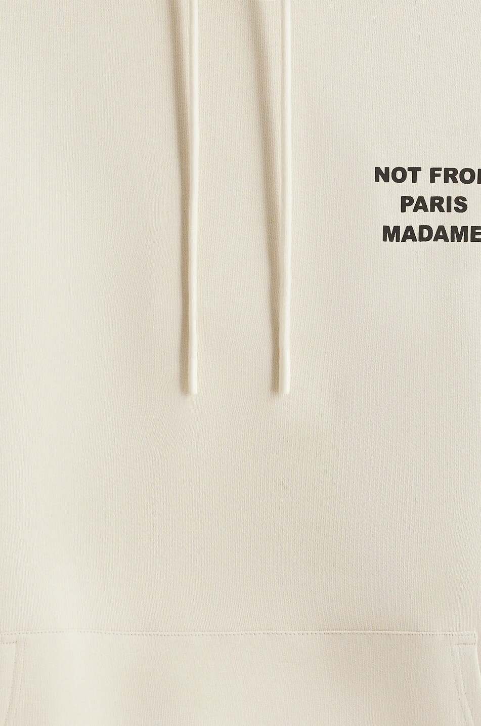 DROLE DE MONSIEUR Kapuzensweatshirt aus Baumwolle Le Hoodie Slogan. Herren WEISS 3