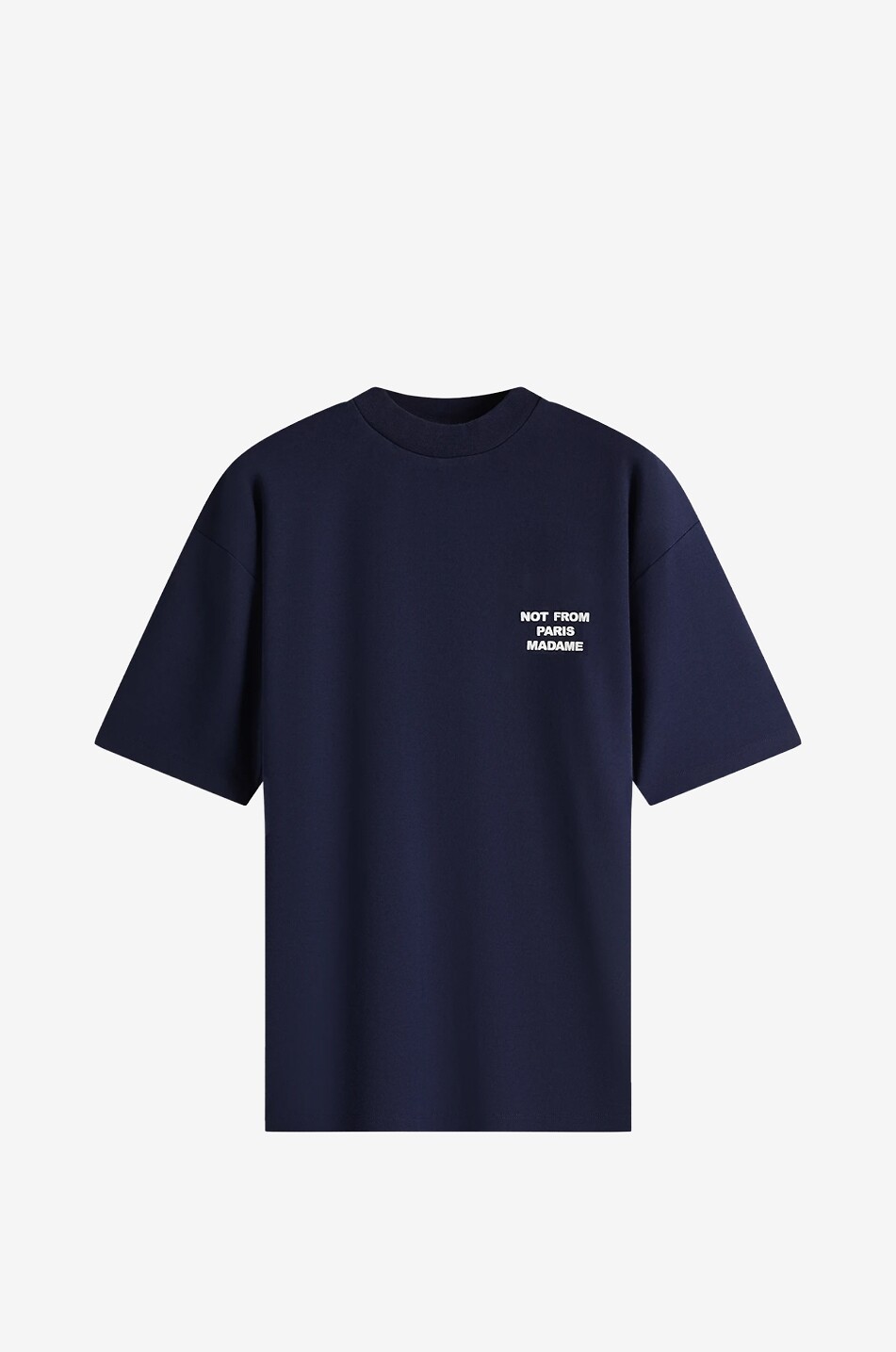 DROLE DE MONSIEUR Kurzarm-T-Shirt aus Baumwolle Le T-Shirt Slogan. Herren DUNKELBLAU 1