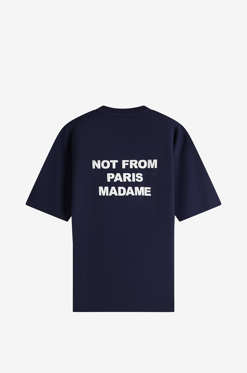 DROLE DE MONSIEUR Kurzarm-T-Shirt aus Baumwolle Le T-Shirt Slogan. Herren DUNKELBLAU 2