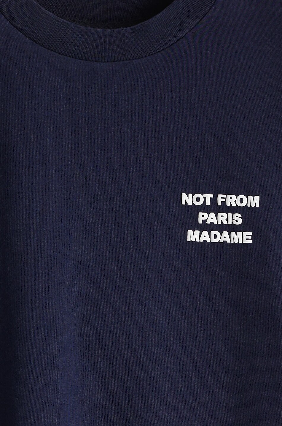 DROLE DE MONSIEUR Kurzarm-T-Shirt aus Baumwolle Le T-Shirt Slogan. Herren DUNKELBLAU 3