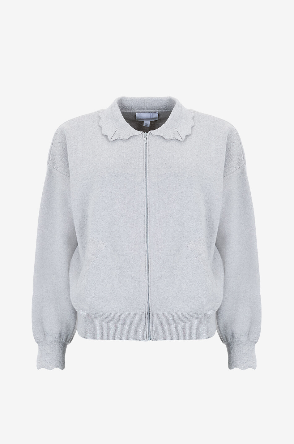 MOLLI Cardigan en maille à col chemise Diego Femme GRIS 1