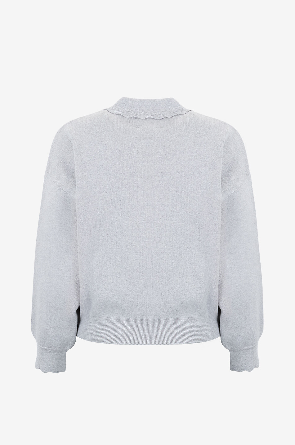 MOLLI Cardigan en maille à col chemise Diego Femme GRIS 2