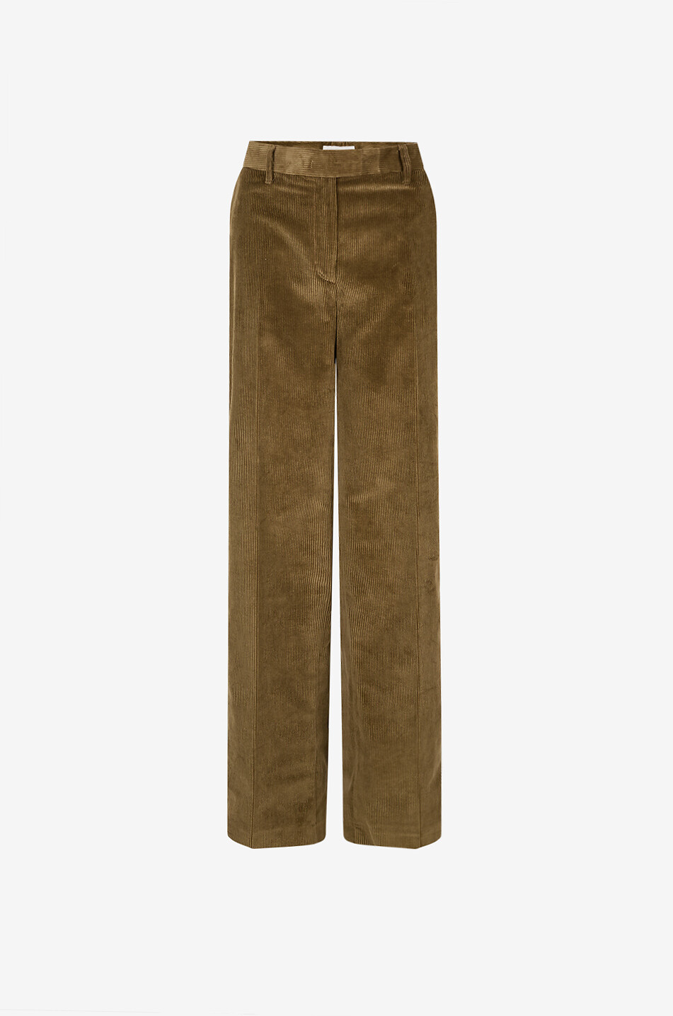 JACOB COHEN Isabel corduroy straight trousers Women DARK GREEN 1