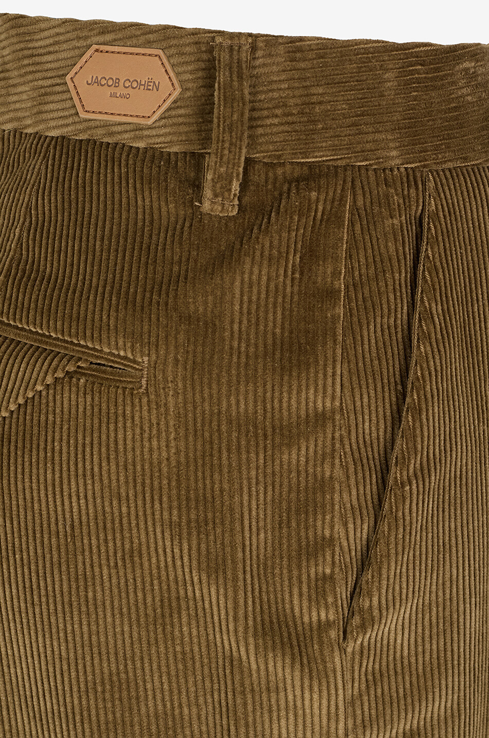 JACOB COHEN Isabel corduroy straight trousers Women DARK GREEN 3