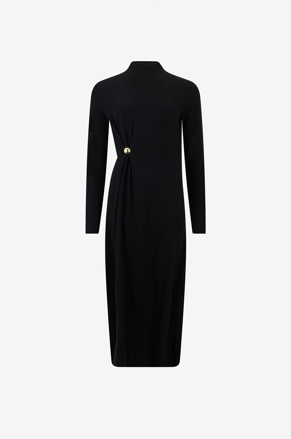 LOULOU DE SAISON Lucero draped knit maxi dress Women BLACK 1