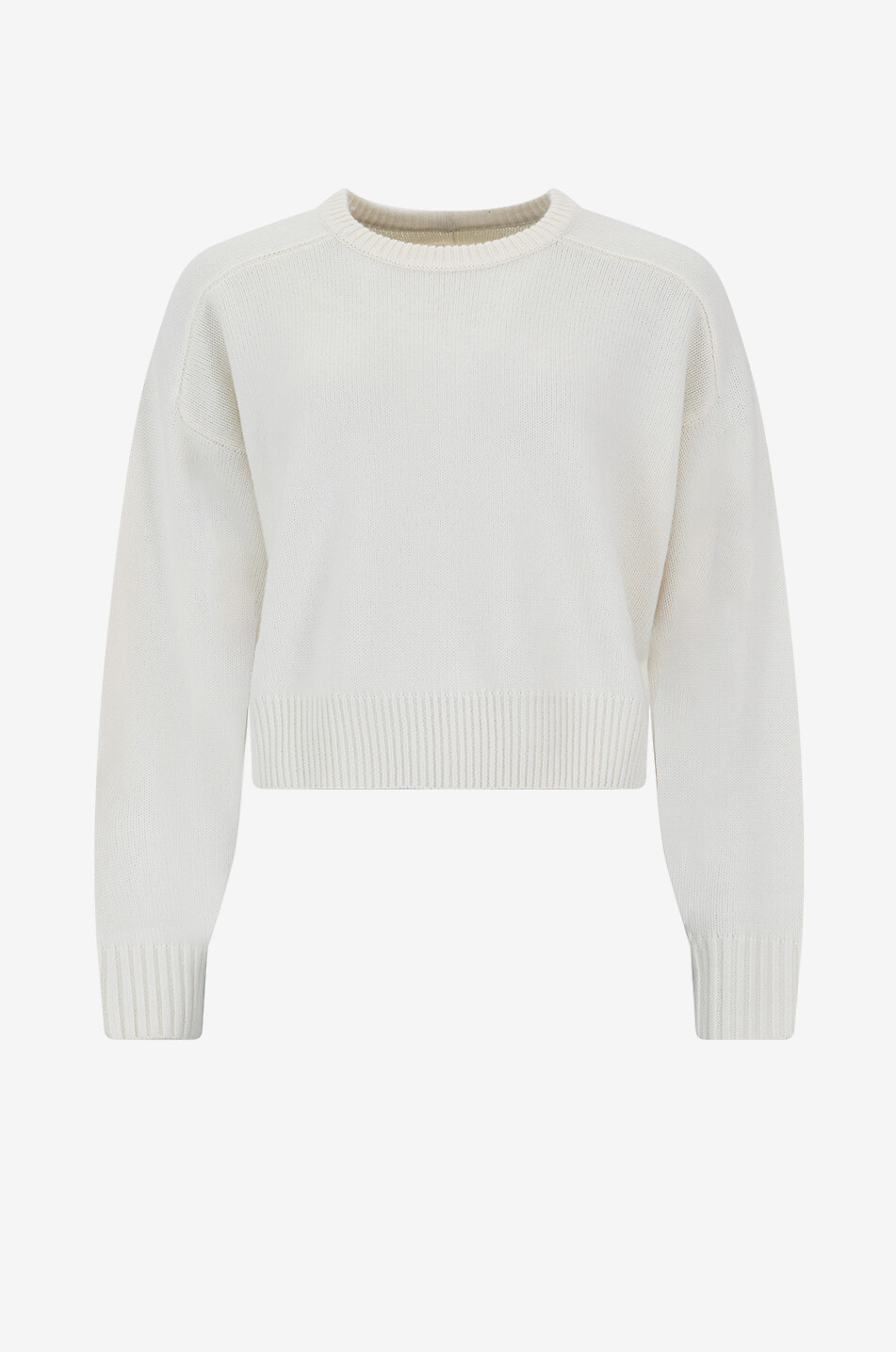 Bruzzi knitted short crewneck jumper