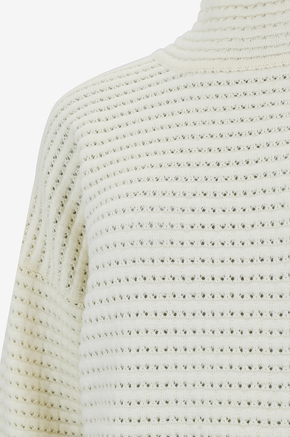 MOLLI Desert oversized ribbed turtleneck jumper Women EGGSHELL 4