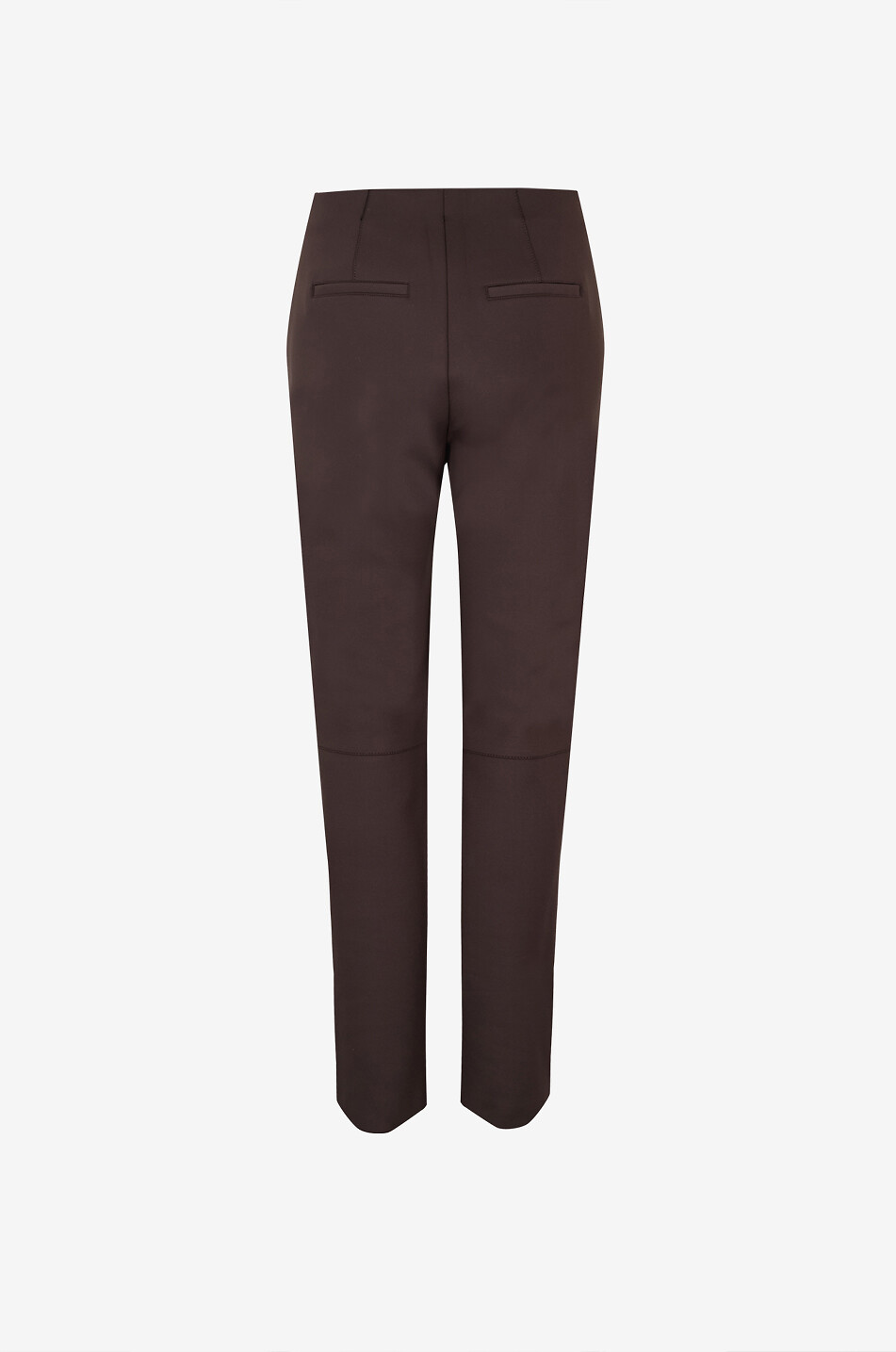 SEDUCTIVE Cindessa technical jersey slim fit trousers Women DARK BROWN 2
