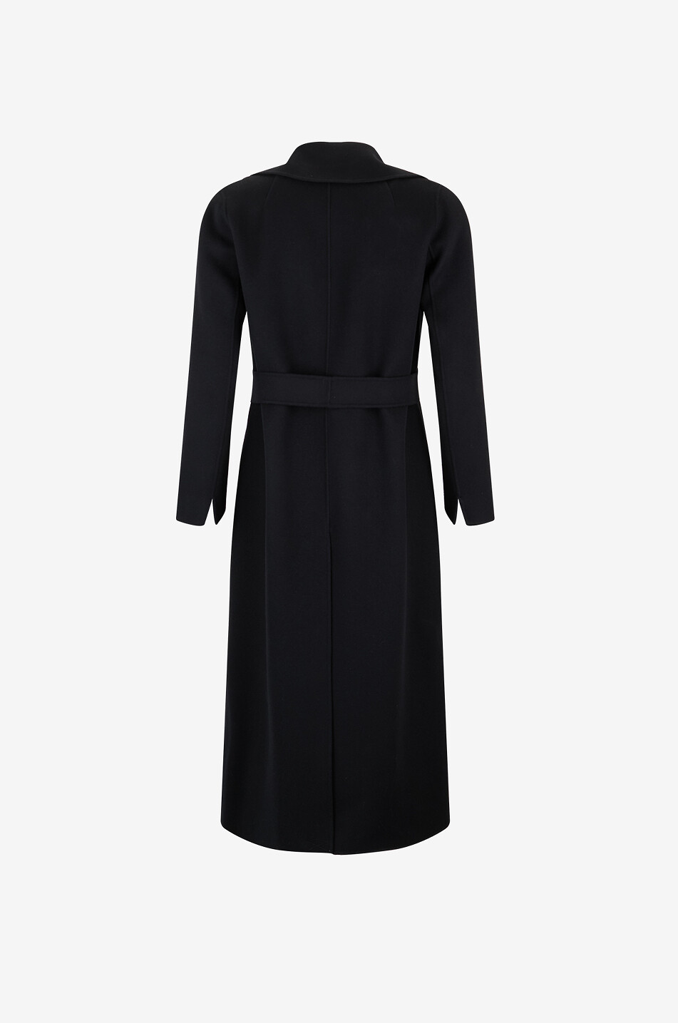 'S MAX MARA Manteau long en flanelle Poldo Femme NOIR 2
