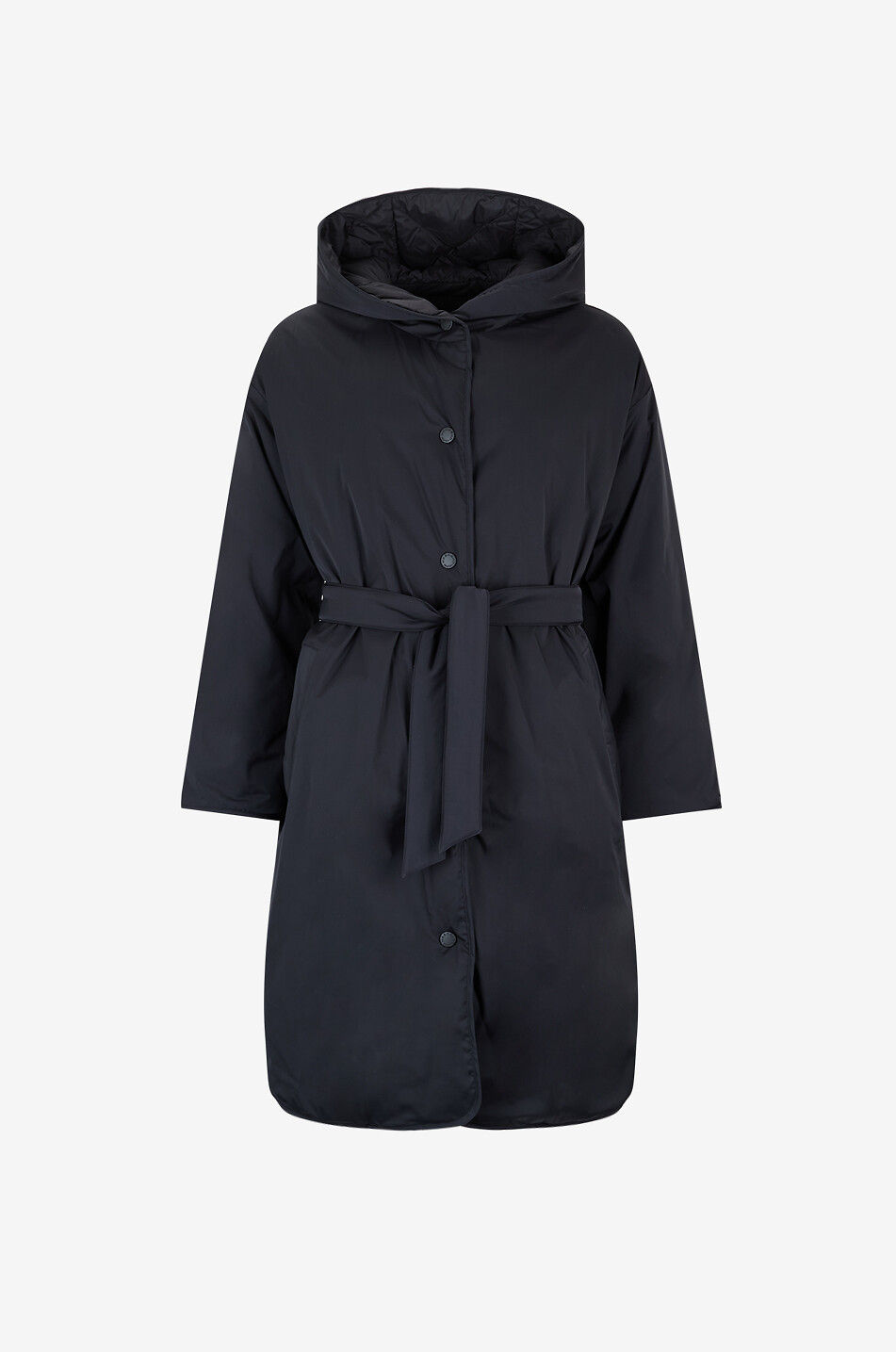 WEEKEND MAX MARA Banfy reversible technical fabric midlength puffer Women BLACK 1