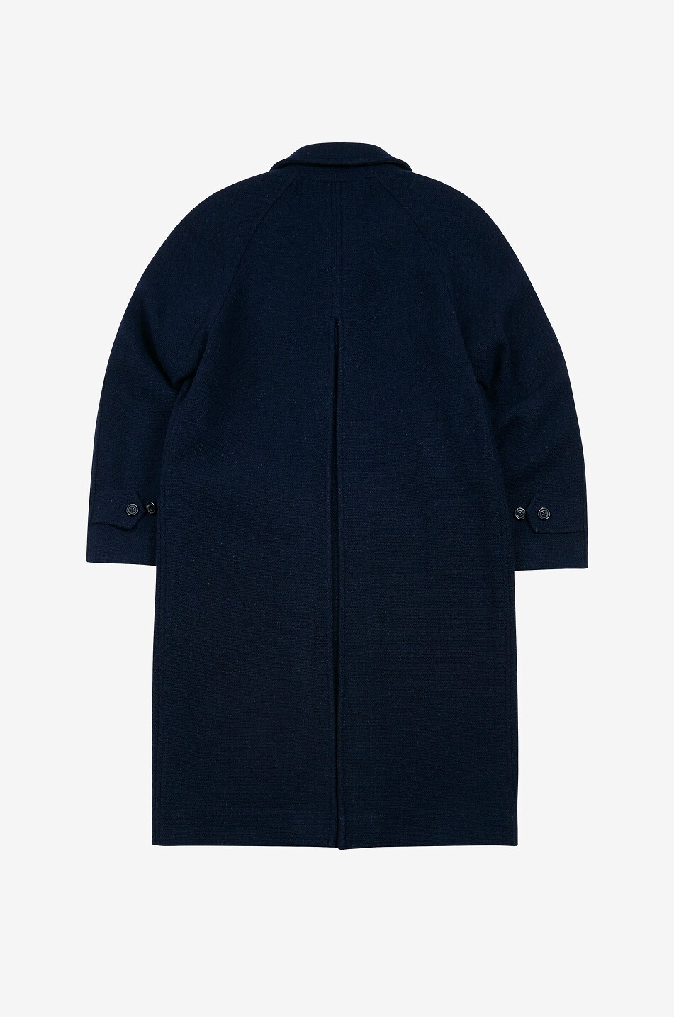 DRAKES Long wool coat with raglan sleeves Men DARK BLUE 2