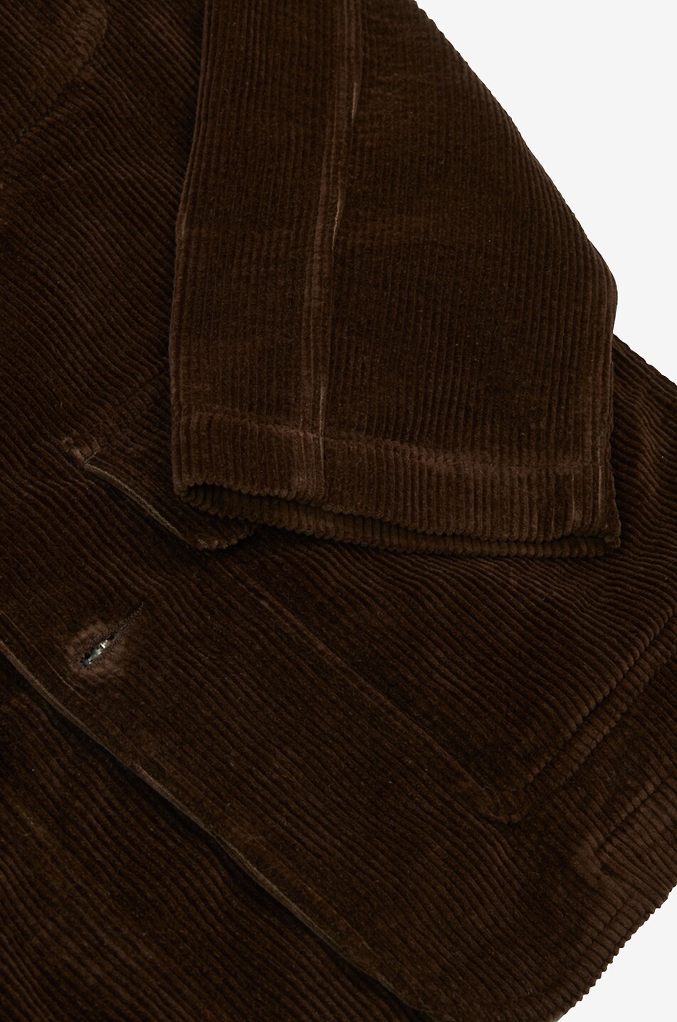 DRAKES Kurze Kordsamtjacke mit Hemdkragen Herren DUNKELBRAUN 7