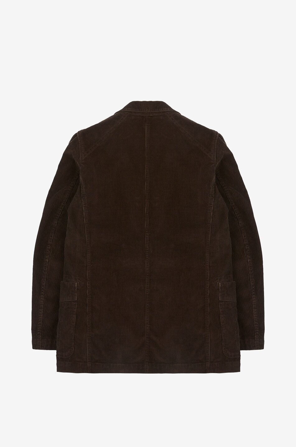 DRAKES Field Games corduroy blazer with notched lapel Men DARK BROWN 2