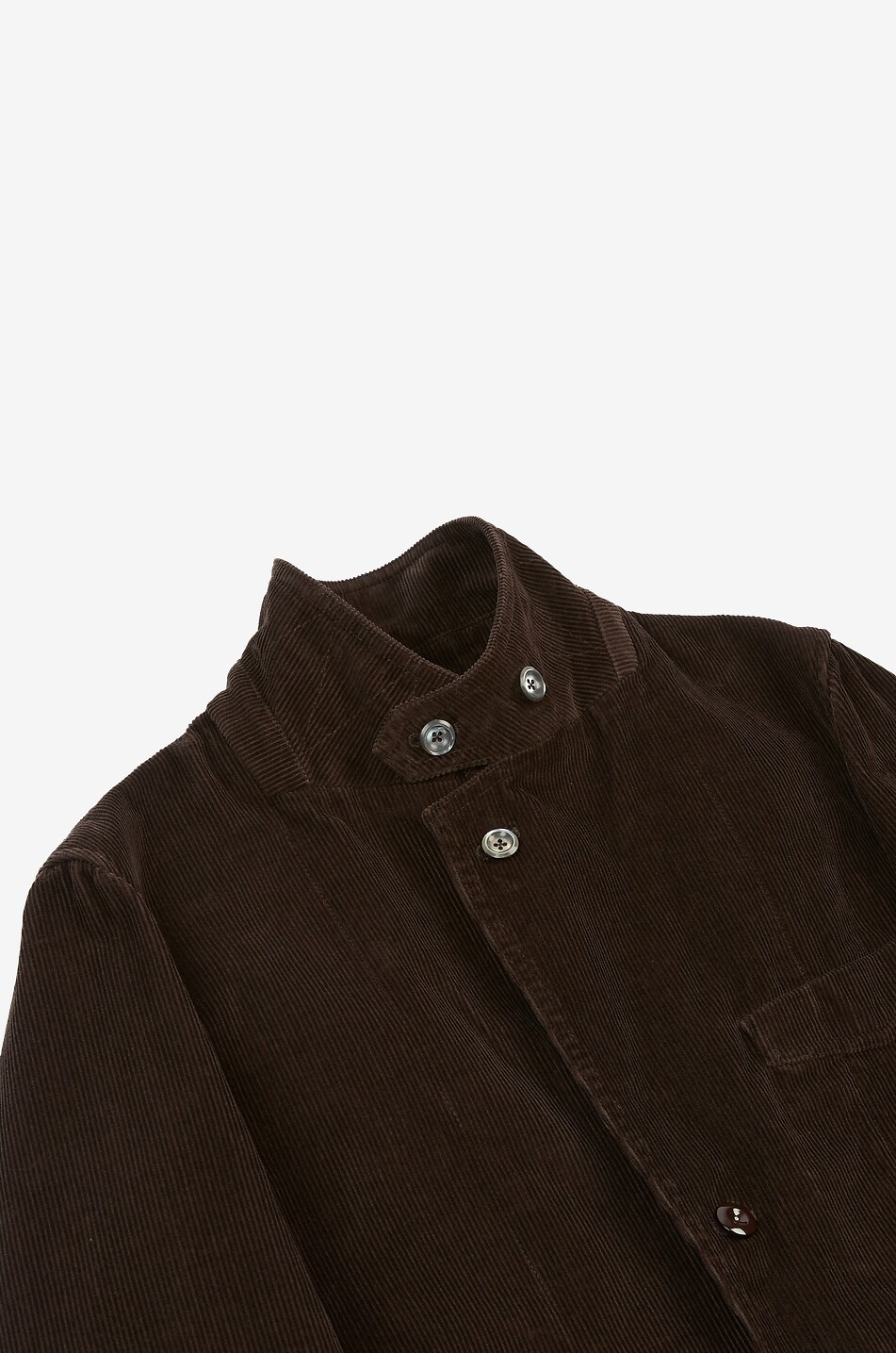 DRAKES Field Games corduroy blazer with notched lapel Men DARK BROWN 3