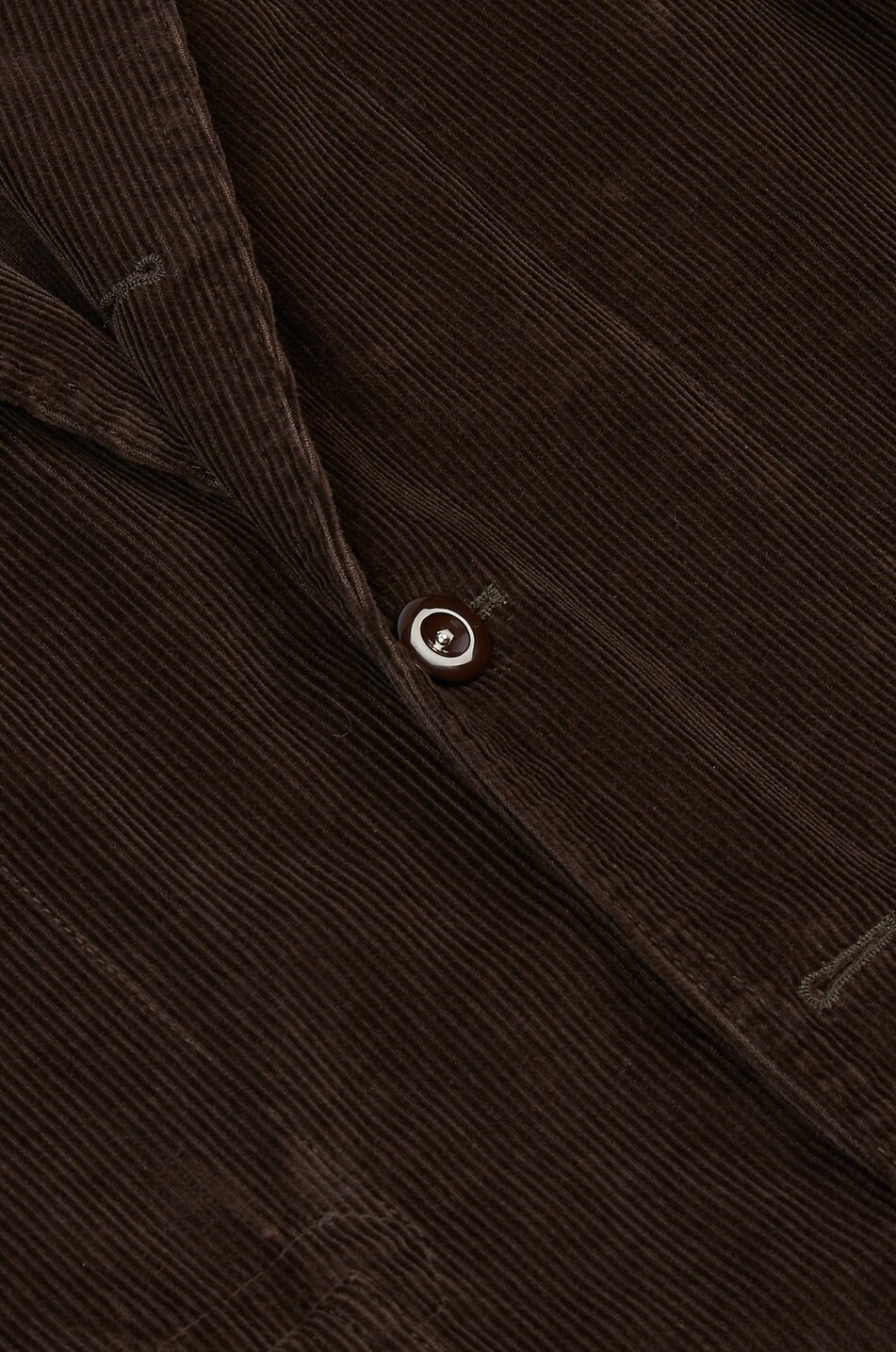 DRAKES Field Games corduroy blazer with notched lapel Men DARK BROWN 5