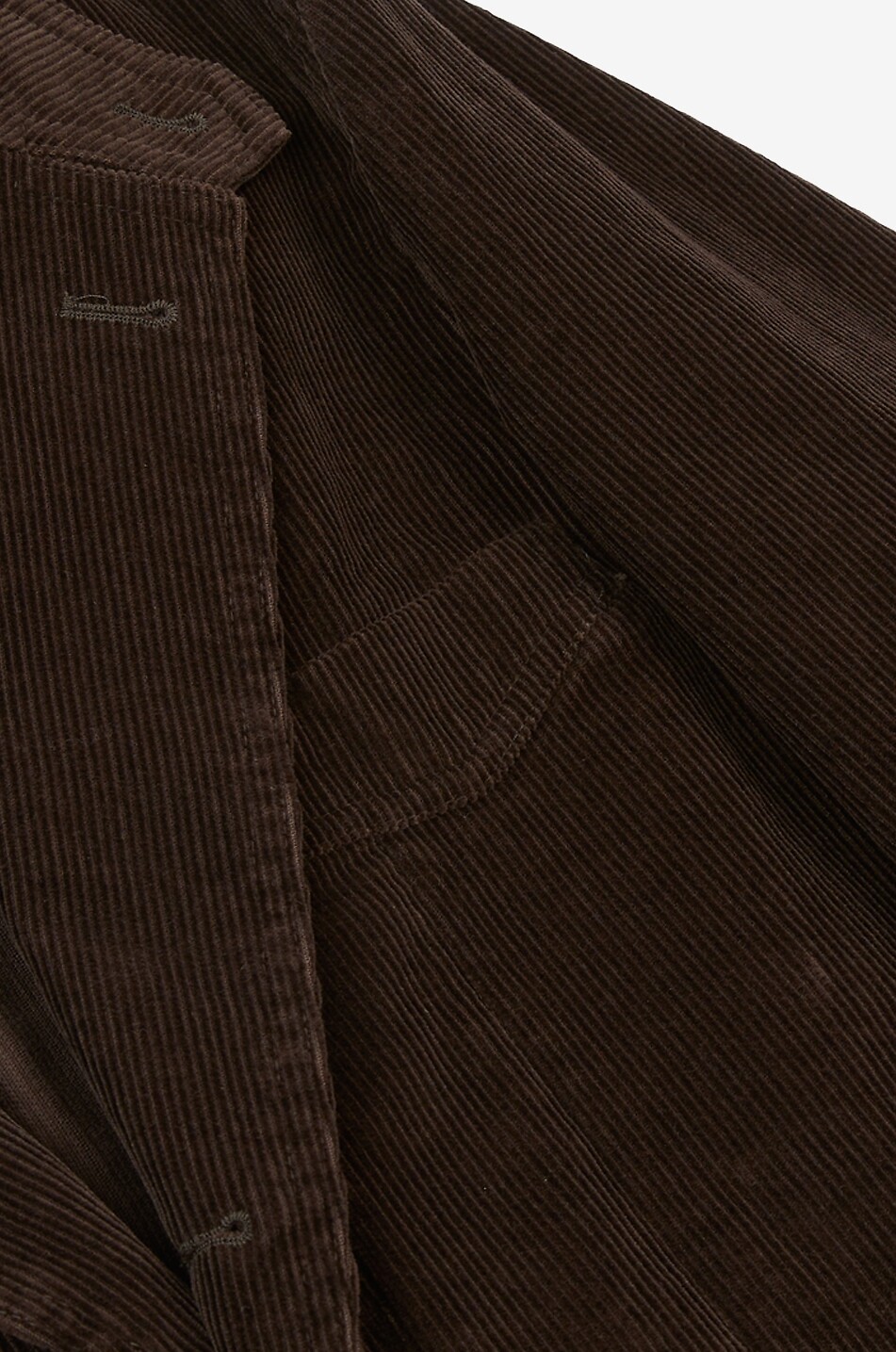 DRAKES Field Games corduroy blazer with notched lapel Men DARK BROWN 6
