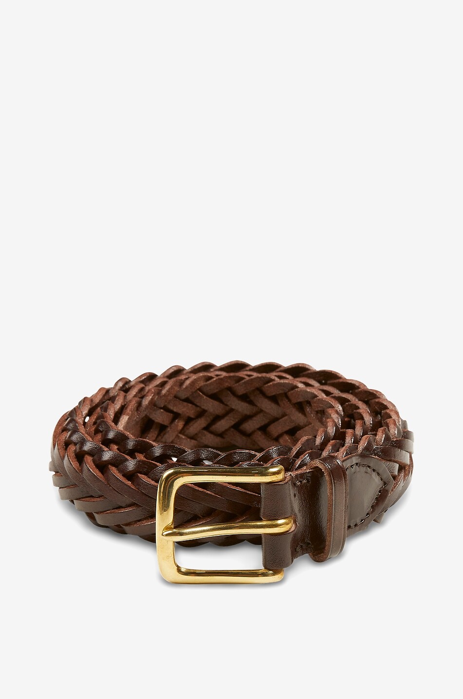 Ceinture tressée à la main en cuir - 30 mm