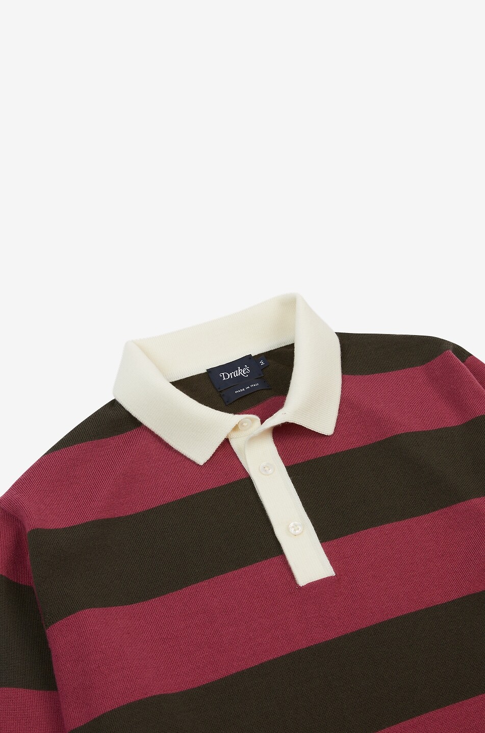 DRAKES Gestreiftes Rugby-Strickhemd aus Merinowolle Herren BUNT 3