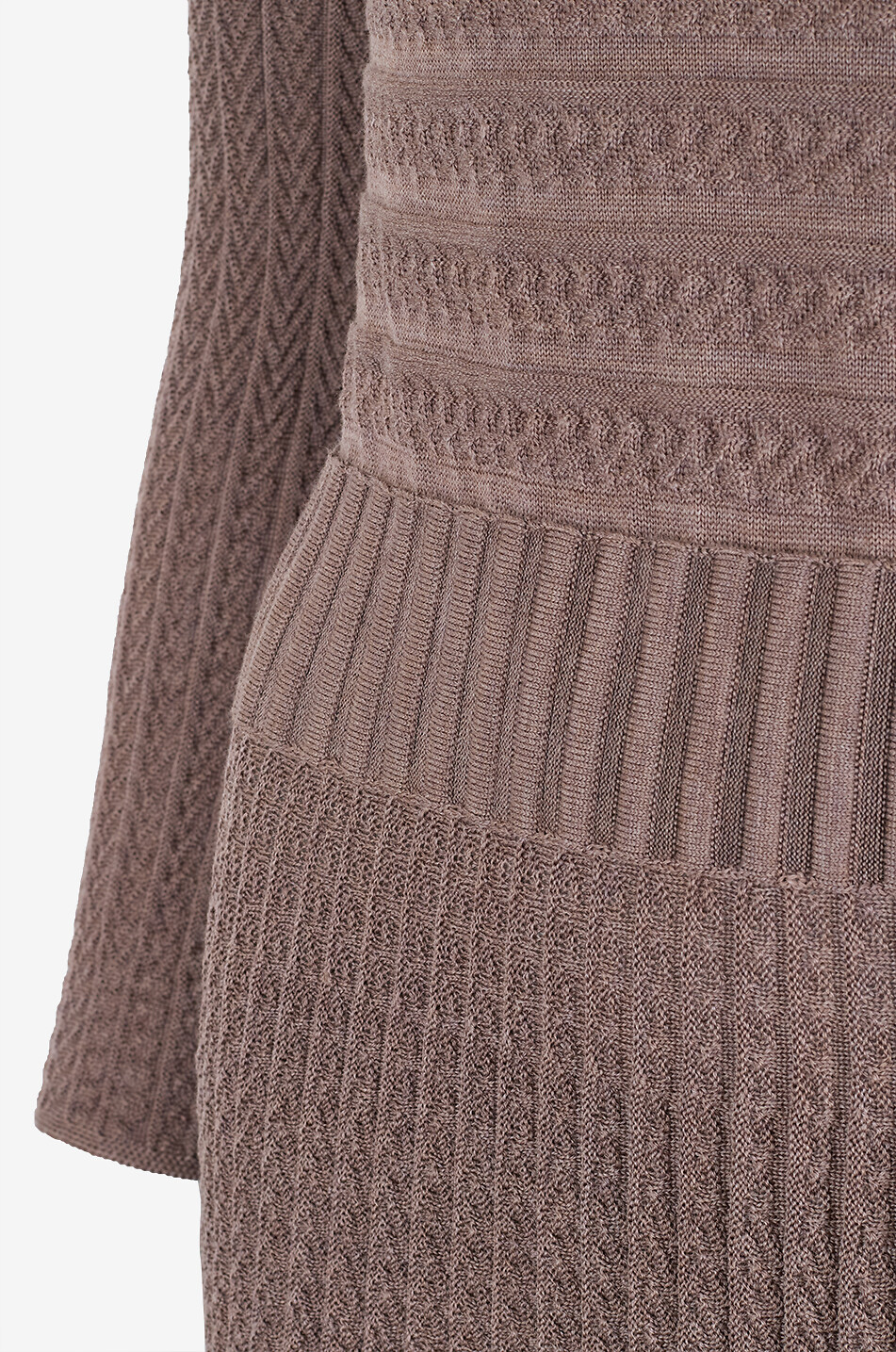 MOLLI Laurence chevron knit maxi dress Women BROWN 4