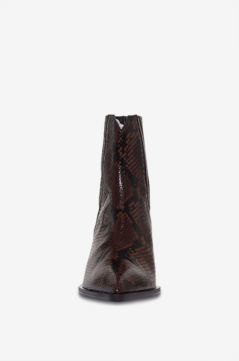 BONGENIE Ashton Madagascar Lux 60 snakeskin-embossed leather cowboy boots Women DARK BROWN 2