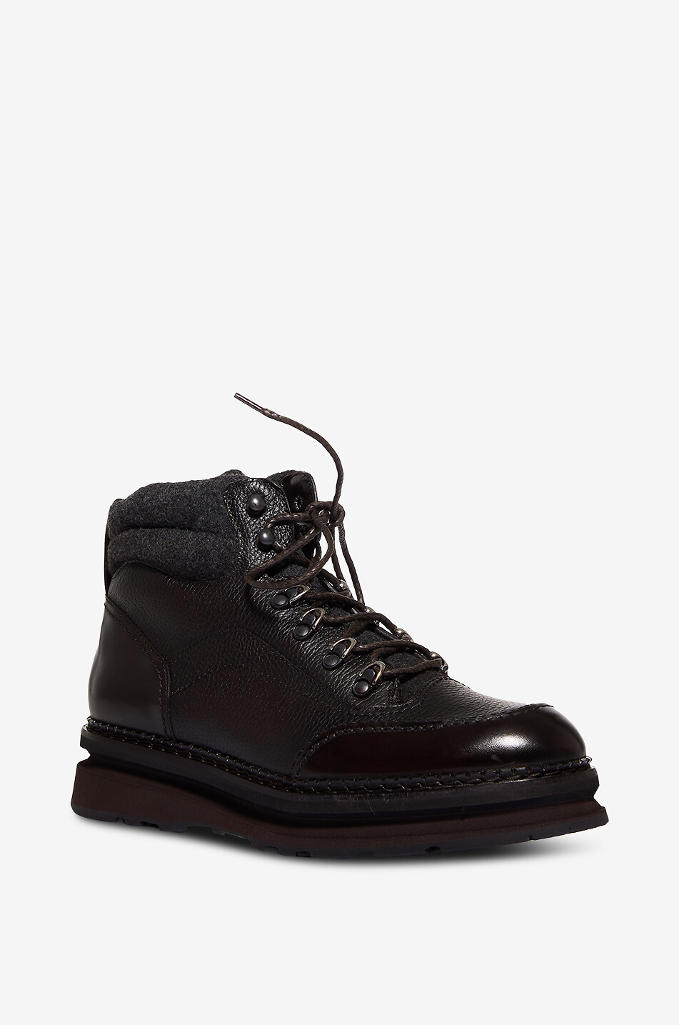 BARRETT Lederstiefeletten mit Lammfellfutter Herren DUNKELBRAUN 1