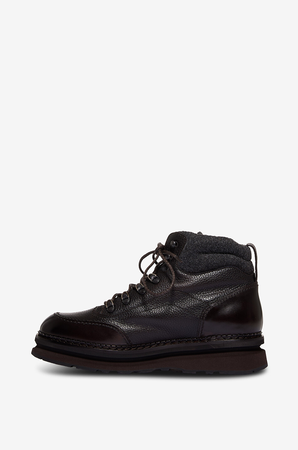 BARRETT Lederstiefeletten mit Lammfellfutter Herren DUNKELBRAUN 3