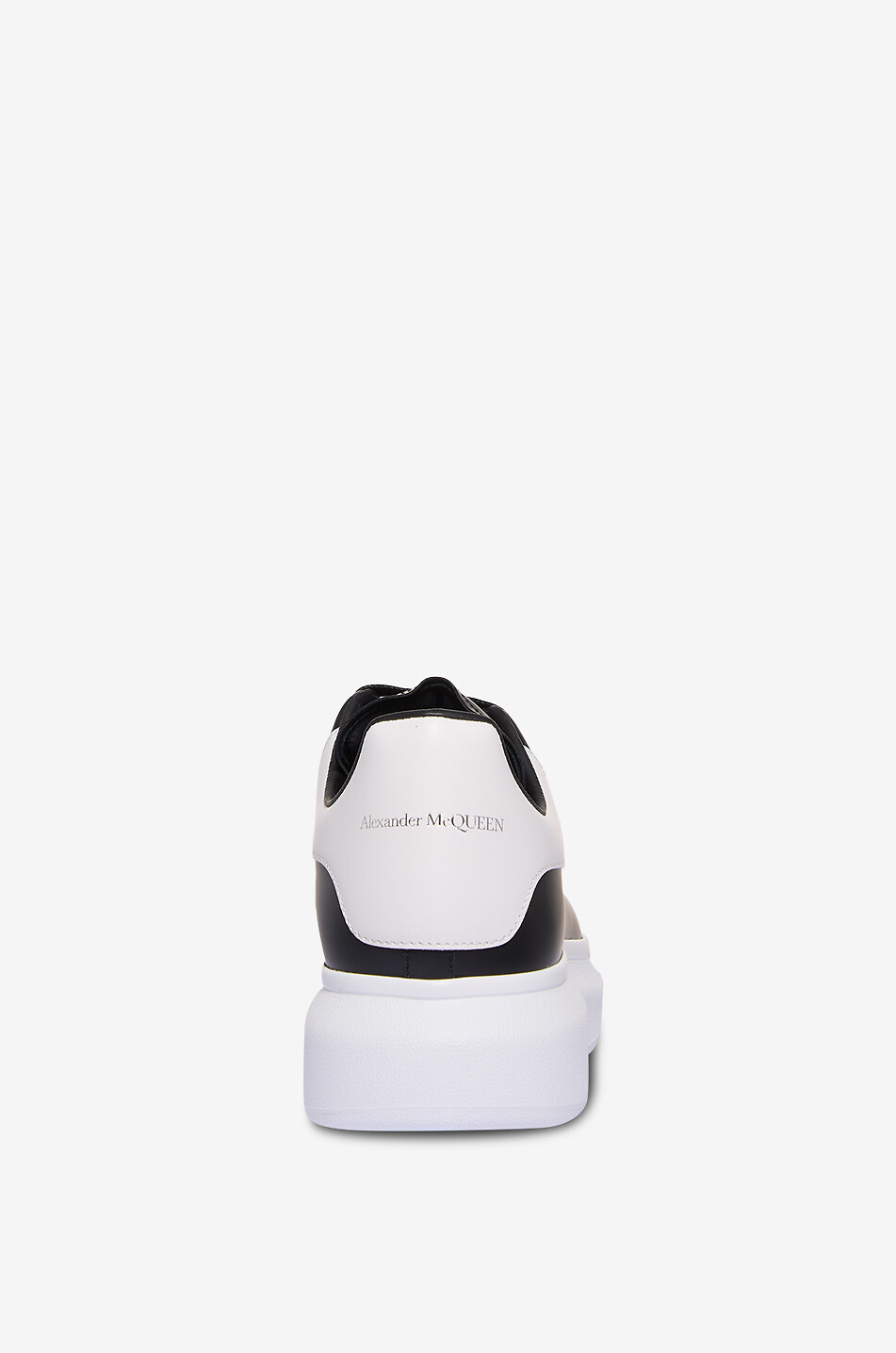 ALEXANDER McQUEEN Niedrige Schnürsneakers aus Glattleder Oversize Herren SCHWARZ 4