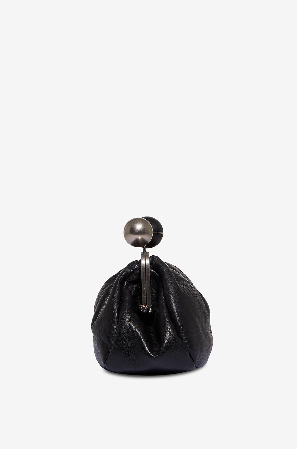 WEEKEND MAX MARA Sac porté épaule en cuir vieilli Lecito Femme NOIR 4